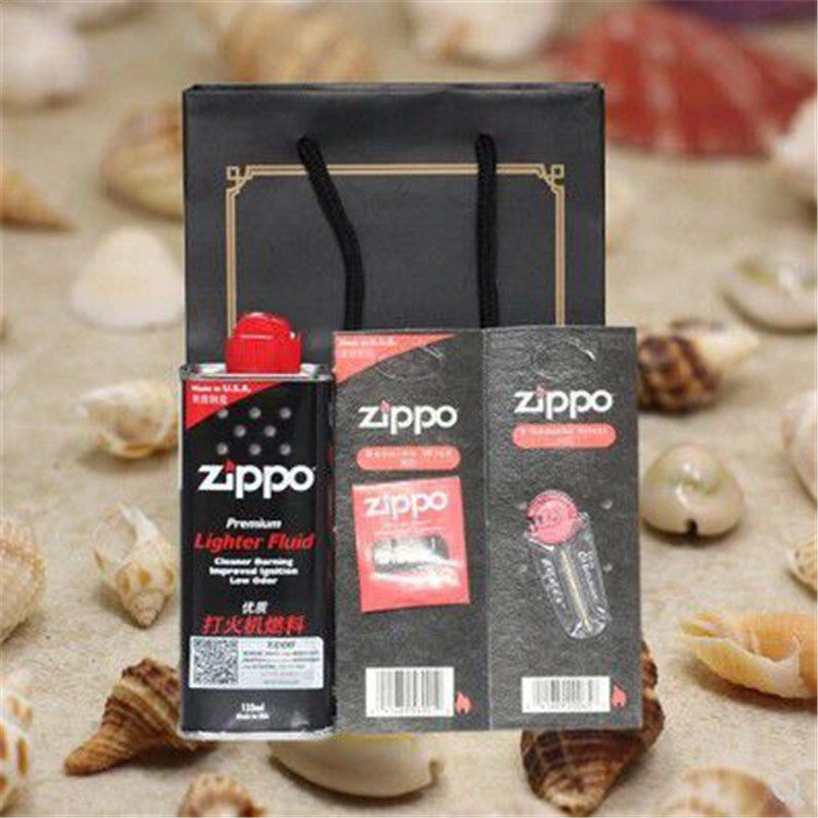 正品zippo打火机油正版美国原装配用配件油火石棉芯芝宝煤油套装