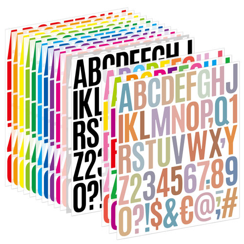 2英寸字母数字贴画手帐贴纸纸质
