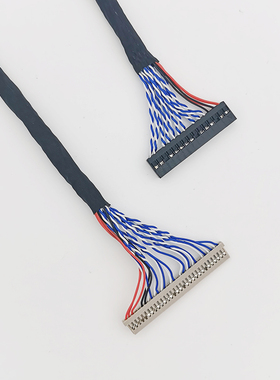 LED液晶驱动板通用DF14-30P-S8 针插屏线 30P双8位屏线 双8屏线