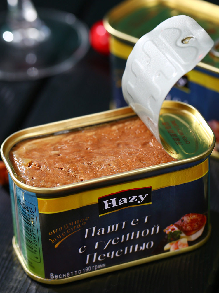 俄罗斯风味鹅肝酱即食鹅肝泥美食户外野餐头下酒菜190g