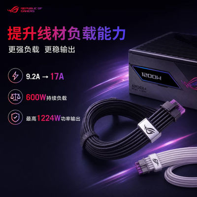 ASUS华硕ROG Equalizer 均流线 12V-2X6 PCIE POWER CABLE
