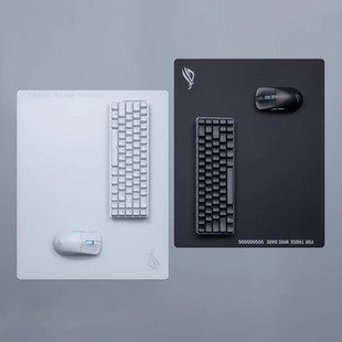 ROG玩家国度 月石ACE L 钢化玻璃电竞游戏鼠标垫大桌垫防滑橡胶底