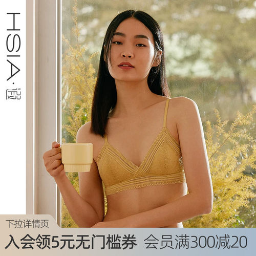 法式风薄款全蕾丝性感文胸三角杯