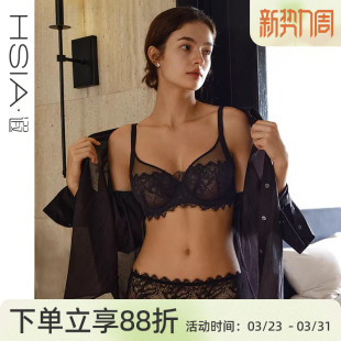 超薄内衣女包容全罩杯微聚拢胸罩大胸显小文胸 遐大码 郁金香