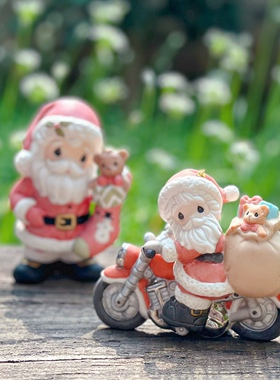 水滴娃娃摆件骑摩托小熊陶瓷