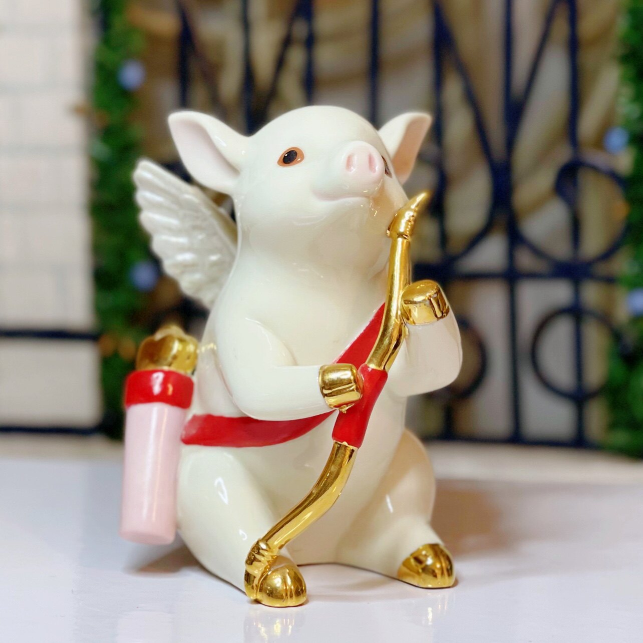 Lenox陶瓷天使猪天使猪