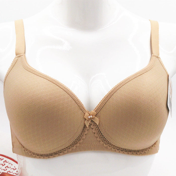 古今女文胸正品无钢圈少女光面无痕学生纯棉聚拢舒适小胸薄款内衣