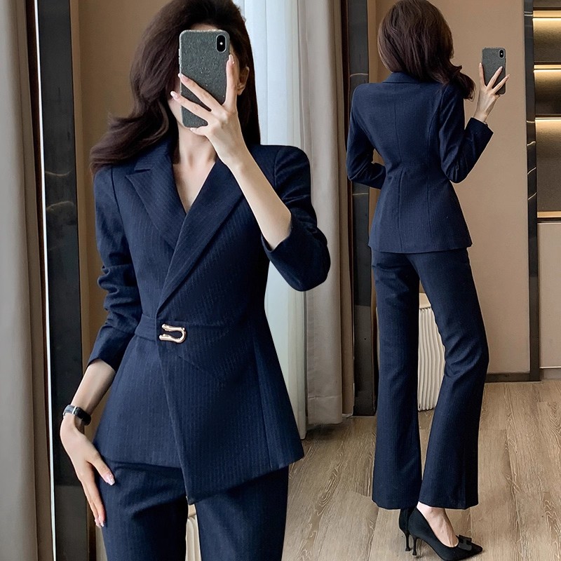 高端职业西装套装女经理工作服