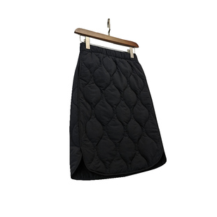 夹棉半身裙女冬季新款高腰遮肚显瘦小A子版2025短款保暖棉裙