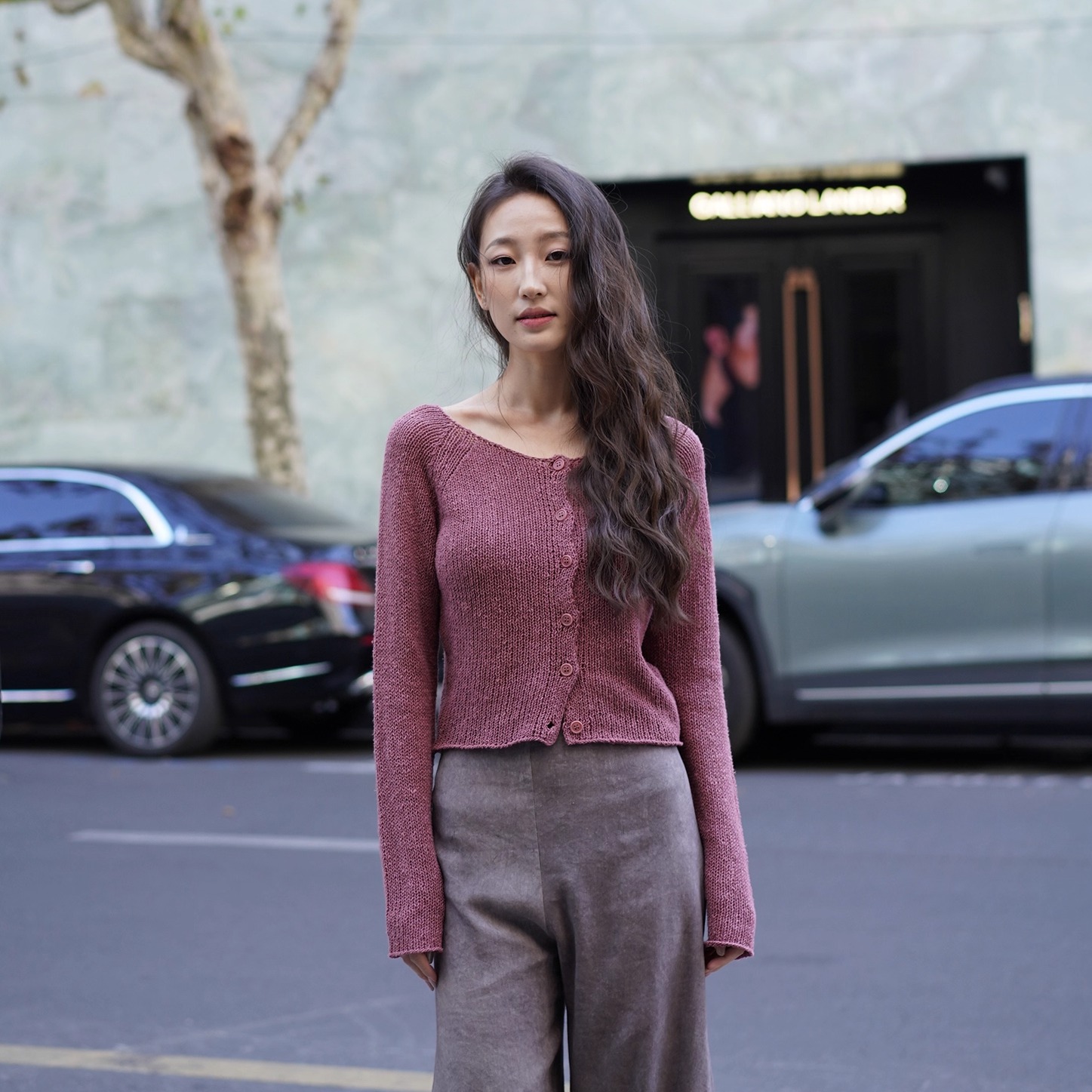 Cha 官方 | Cortana 26早春 SYLVA 亚麻棉混纺修身舒适针织外套