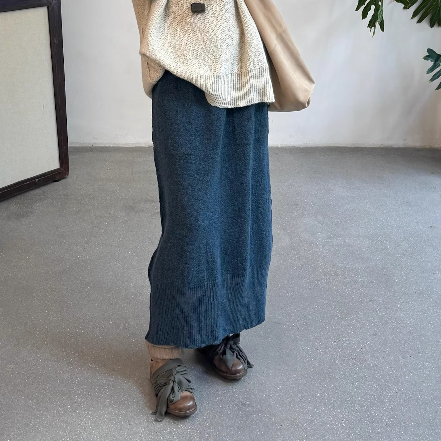 Cha 官方 | Daniel Andresen 25秋冬 牦牛绒抽绳半裙羊绒抽绳半裙