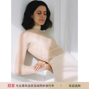 Cha 现货 | Cortana 真丝打底 高领经典色02 白色“薄如蝉翼”
