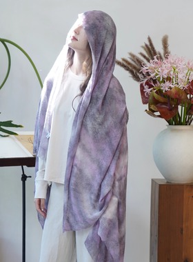 Cha 官方｜Botto Giuseppe CAMO 意大利羊绒迷彩纹理轻柔舒适围巾