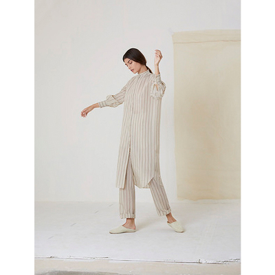 CortanaSOLOpants条纹印花长裤