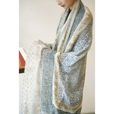 Cha 官方 | Faliero Sarti 26春夏 Wilde花纹层叠无缝边围巾