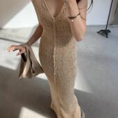 背心无袖 Cha 连衣长裙 25早春 HANAMI 官方 Cortana