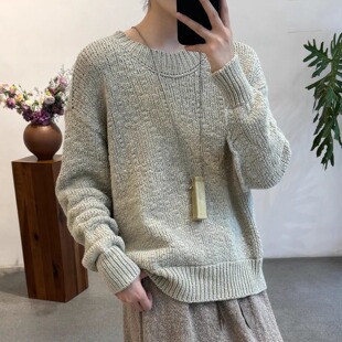 Cha 官方 | Daniel Andresen EUGENIA 棉麻混纺圆领套头衫