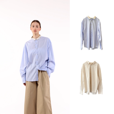 Cha 官方 | NITTO 26春夏 PAMELA SHIRT意大利手工棉质翻领衬衫