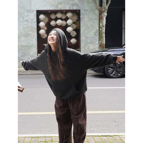 Cha官方 | FRENCKENBERGER26早秋HOODED SWEATER连帽羊绒针织上衣