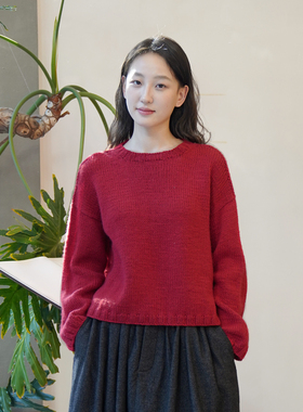 Cha 官方 | NITTO 25秋冬 JARDIM 意大利手工美利奴羊毛套头毛衣