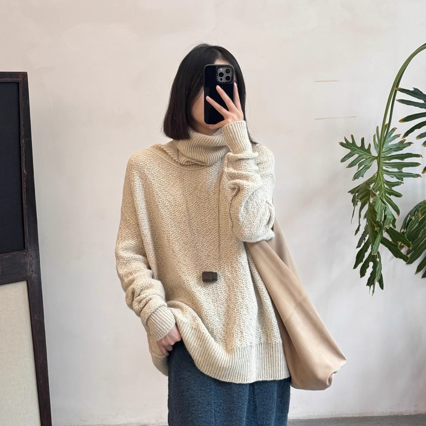 Cha 官方 | Daniel Andresen 25秋冬 TUPELO牦牛绒螺纹堆领针织衫