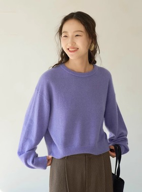 Cha 官方 |  io adesso futura  丝羊绒套头毛衣舒适贴肤