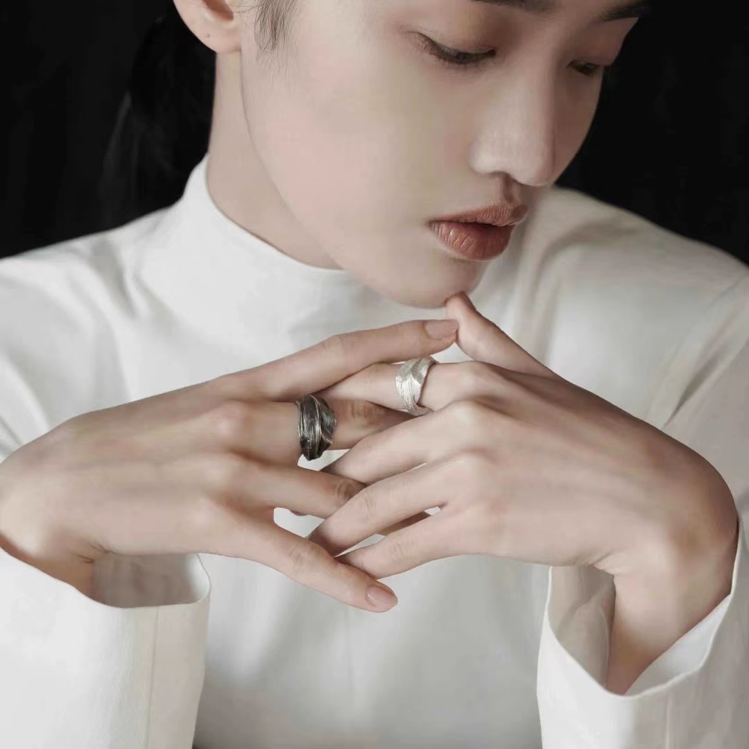 Aokinside铃兰系列枯叶戒指