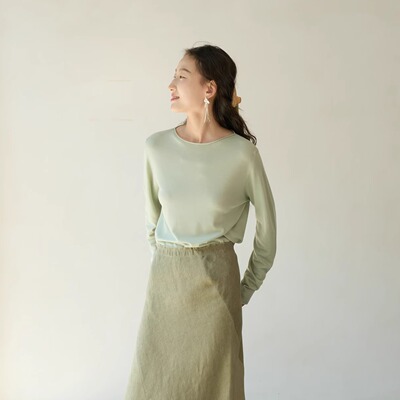 io黄金羊毛卷边长袖