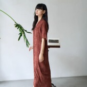 Cortana25春夏 LADY BUG真丝波点印花宽松袖 Cha官方 衬衫 连衣裙