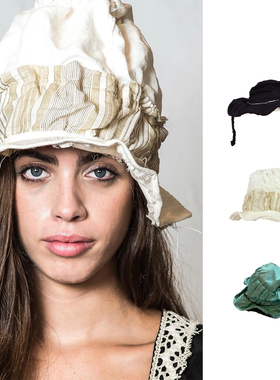 Cha 官方 | Kloshar LOW PEGGY/JOHN Africa 印花大帽檐遮阳帽