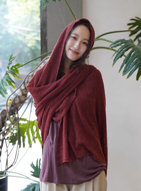 Chá中国独家·东方仕红 |Botto Giuseppe云朵轻柔意大利羊绒围巾