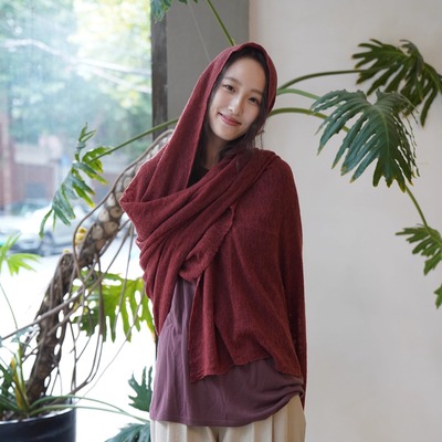 Chá中国独家·东方仕红 |Botto Giuseppe云朵轻柔意大利羊绒围巾