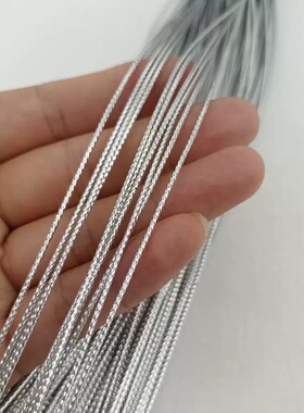 2026编发绳子发带金银色发绳嘻哈编织高级感女减龄气质少女小脏辫