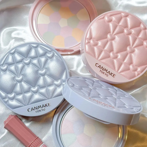 日本canmake/井田2025年40周年限定粉色棉花糖蜜粉饼 定妆控油