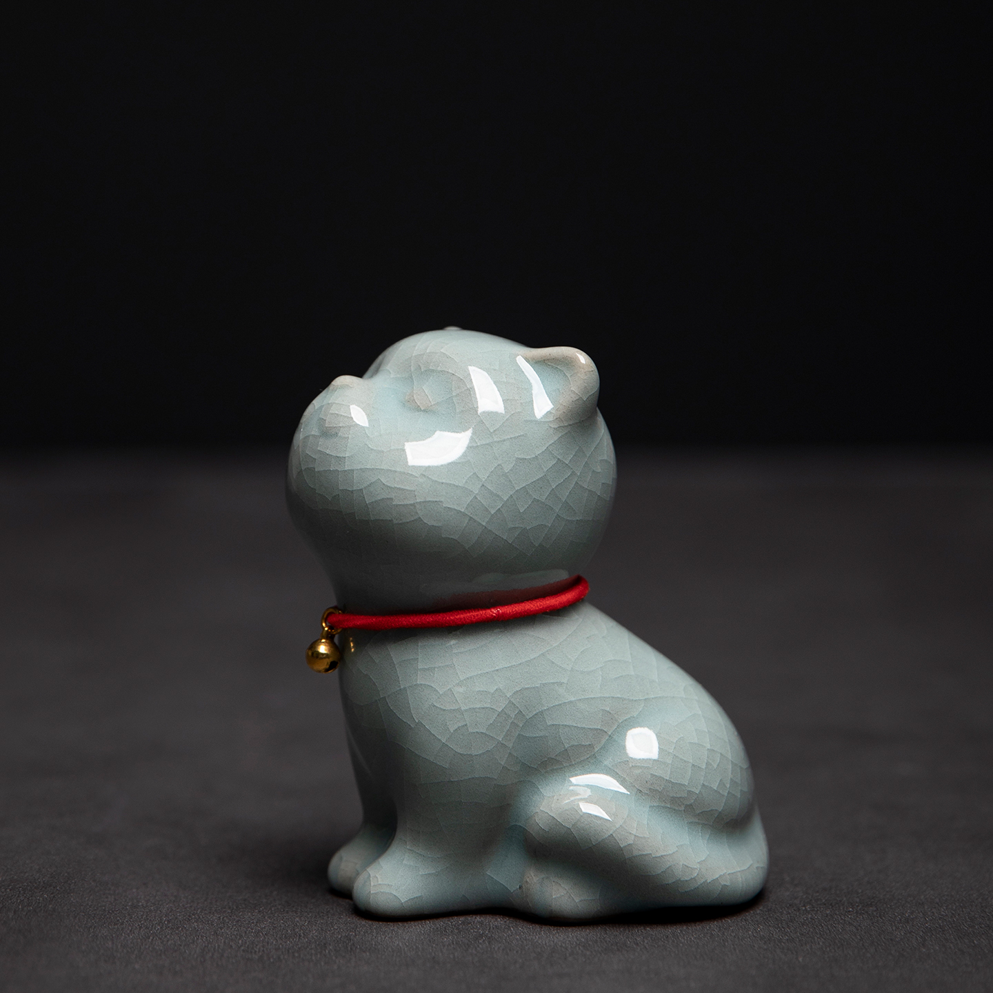 创意陶瓷卡通小猫咪可爱茶宠摆件