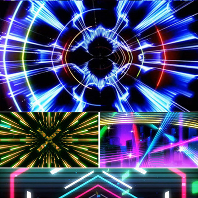 欧美流行音乐GoodTime配乐成品led视频素材  动感节奏 万花筒VJ