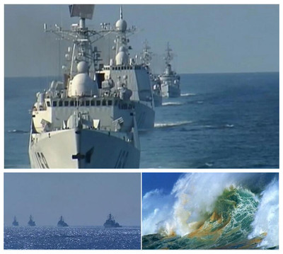 我爱这蓝色的海洋 舞台背景 军歌 十一国庆晚会 led动态视频素材