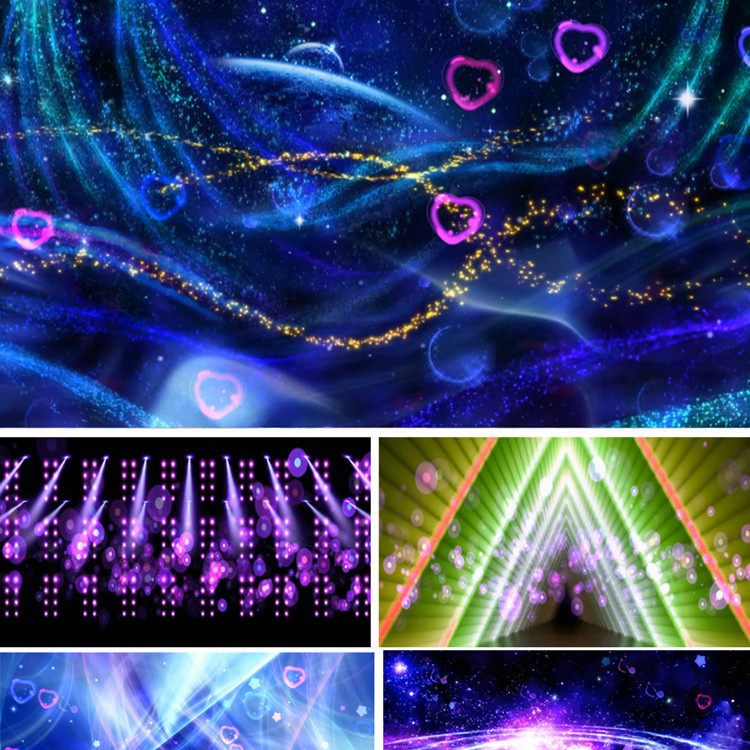 动物世界配乐成品 歌曲背景晚会背景蓝色粒子 光效lled大屏幕视频