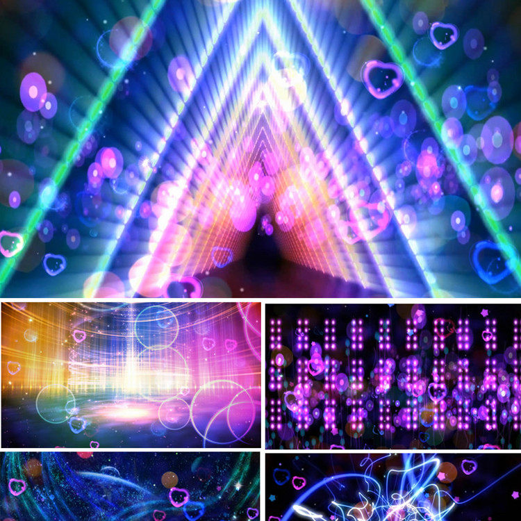 违背的青春配乐成品led大屏幕动态视频素材唯美 梦幻粒子舞蹈背景