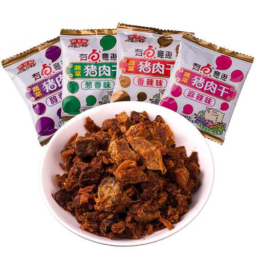 包邮贵州特产黔五福休闲猪肉干