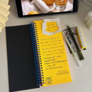 彩色内页线圈本韩系ins风高颜值学生笔记本子记事本日记手账本子