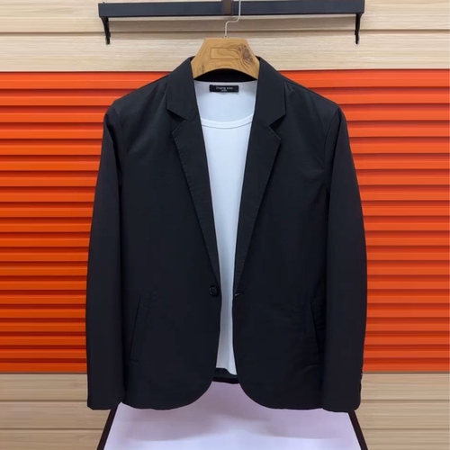 春秋季男士新品休闲西服舒适高品质时尚百搭高级感加肥加大码外套