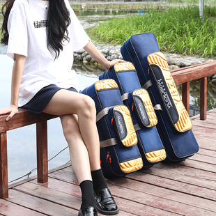 冰钓杆小矶竿包钓鱼包 85cm短节鱼竿包防水路亚杆包轻便型短款