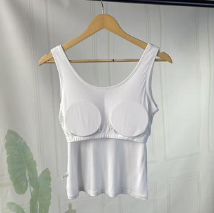 加长100%桑蚕丝带胸垫内衣42针轻加捻针织真丝打底背心女薄款胸罩