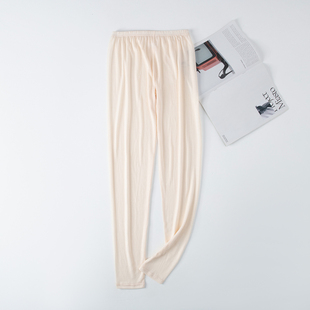 微瑕次品亏本处理女圆领桑蚕丝棉睡衣秋衣裤真丝薄款居家服棉毛衫