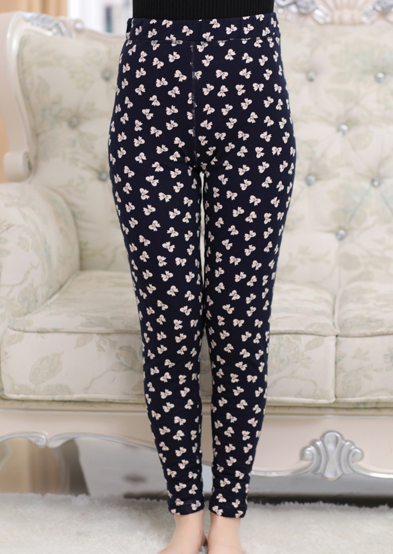 100%桑蚕丝加厚保暖裤大码中老年