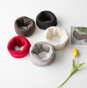 秋冬新款 女桑蚕丝羊绒围脖真丝防寒保暖套头围巾百搭时常男女通用