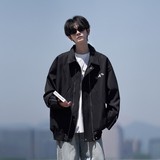 相机片纯色原创大码日系白底平铺宽松夹克外套港风J852P88控128，男装夹克，电商A029