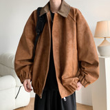 秋冬二开原创内景港风大码绣花皮衣皮夹克外套男J872P88控138，男装夹克，电商A029