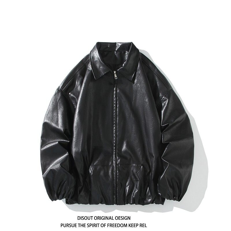 秋冬原创抖音白底平铺大码皮衣皮夹克外套男J860P78控128，男装夹克，电商A029